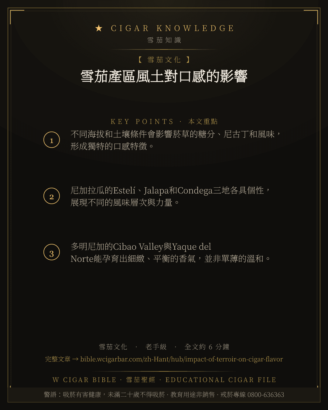 雪茄產區風土對口感的影響