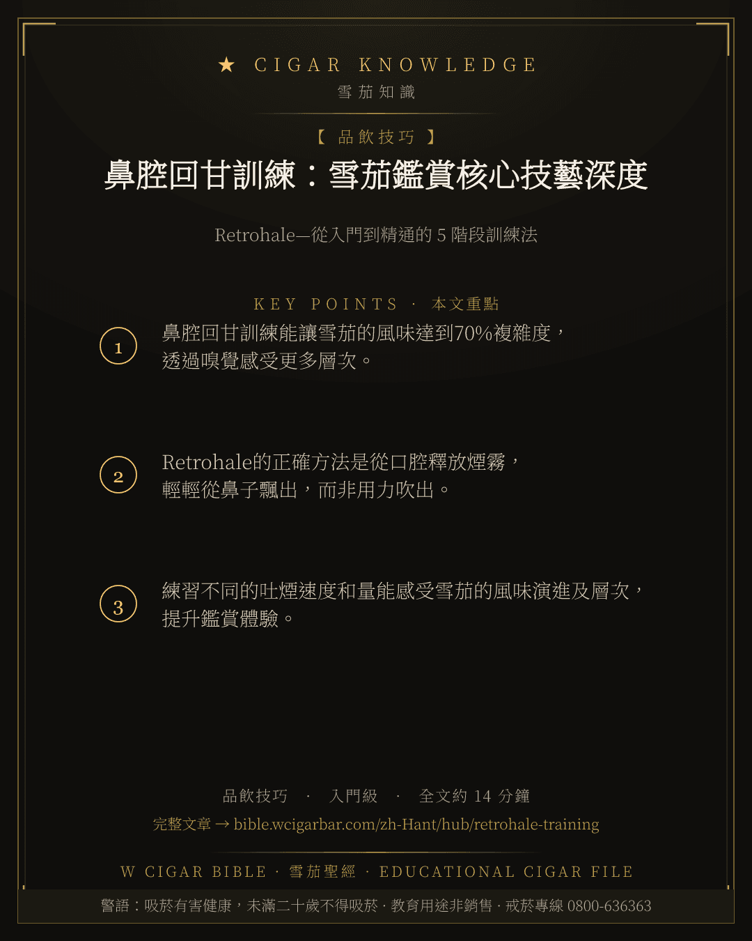 鼻腔回甘訓練:雪茄鑑賞核心技藝深度