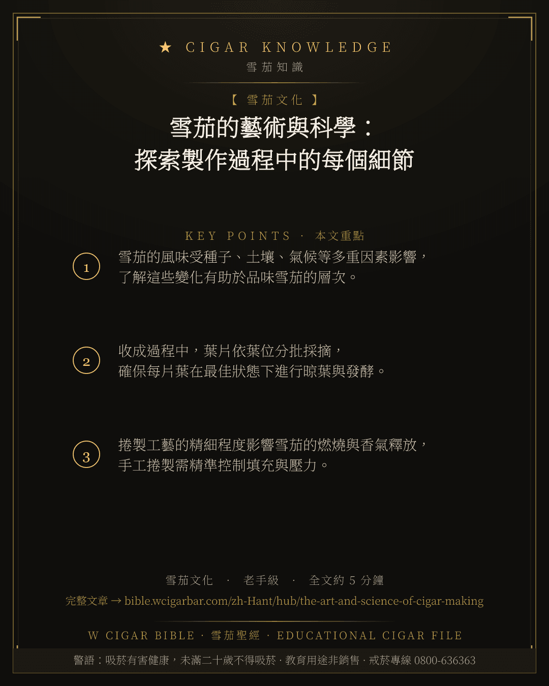 雪茄的藝術與科學:探索製作過程中的每個細節