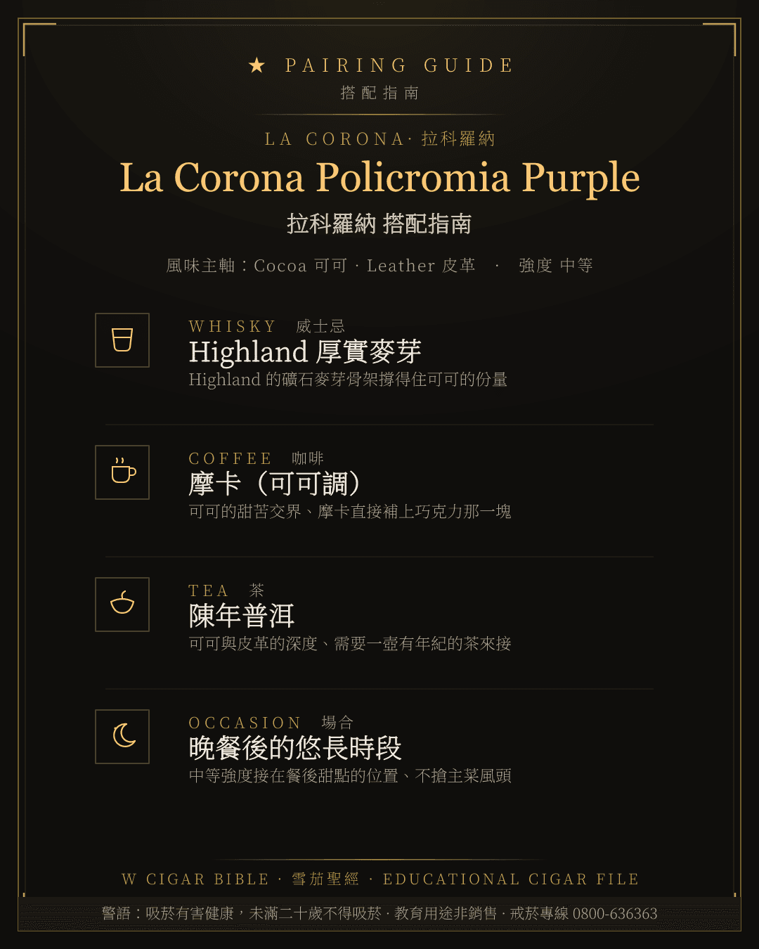 La Corona Policromia Purple 搭配指南 · 拉科羅納