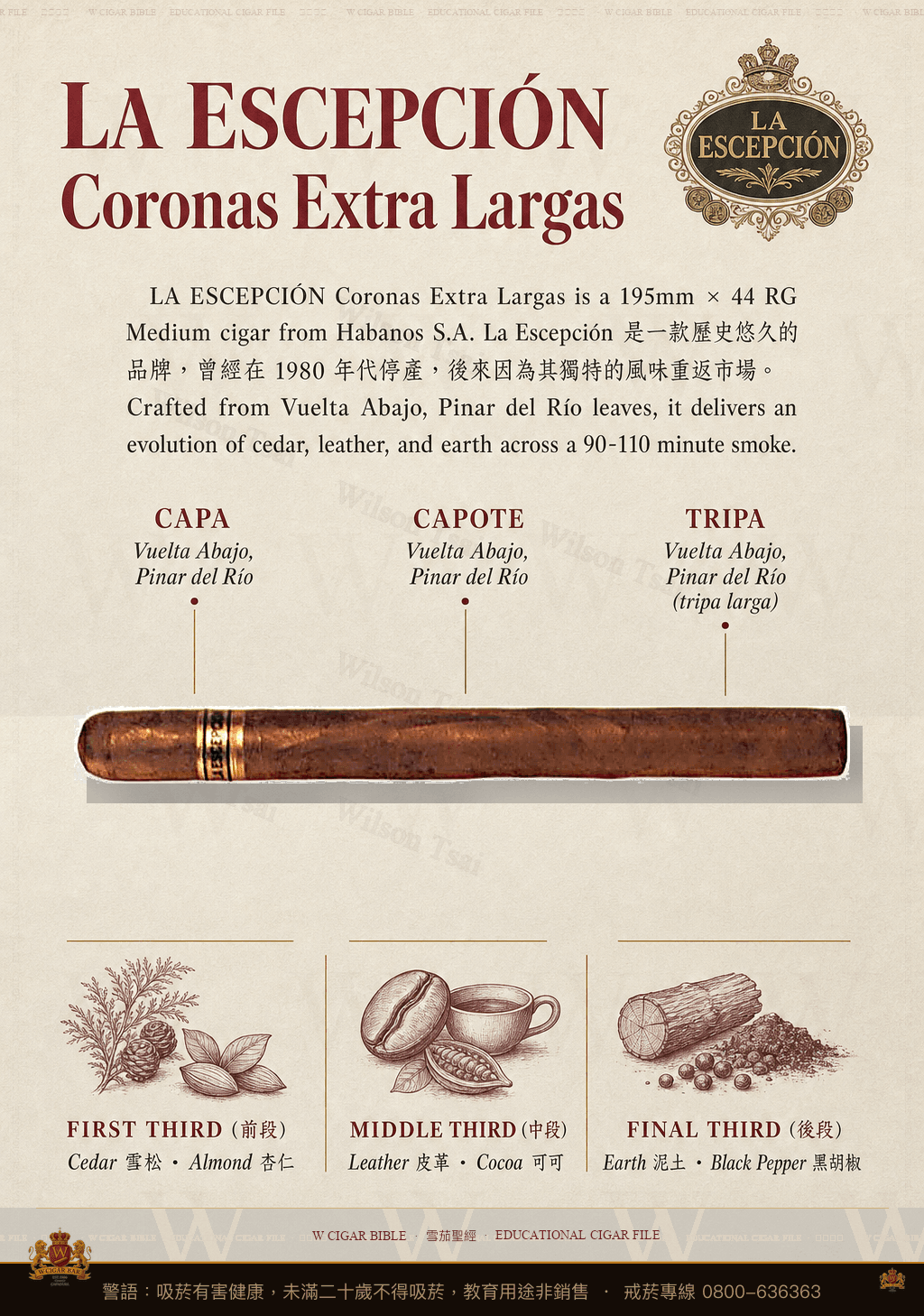 La Escepción Coronas Extra Largas · 例外