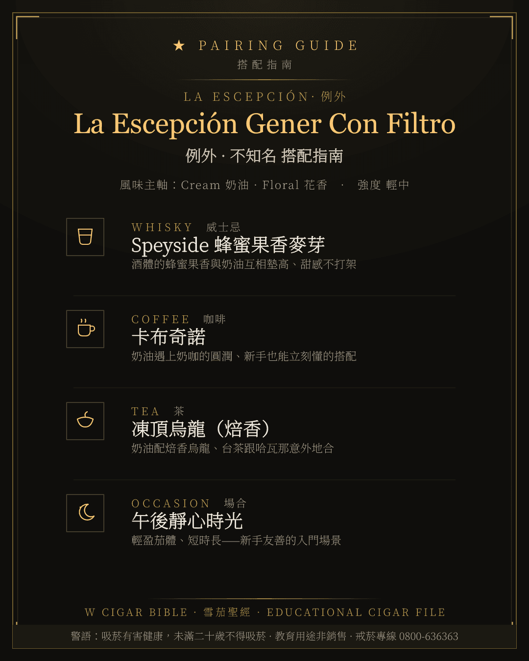La Escepción Gener Con Filtro 搭配指南 · 例外