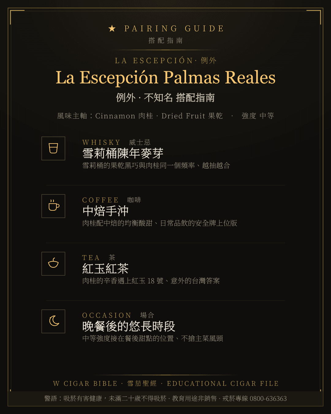La Escepción Palmas Reales 搭配指南 · 例外
