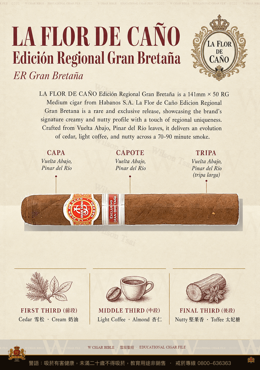 La Flor De Caño Edición Regional Gran Bretaña · ER Gran Bretaña · 拉佛德加諾