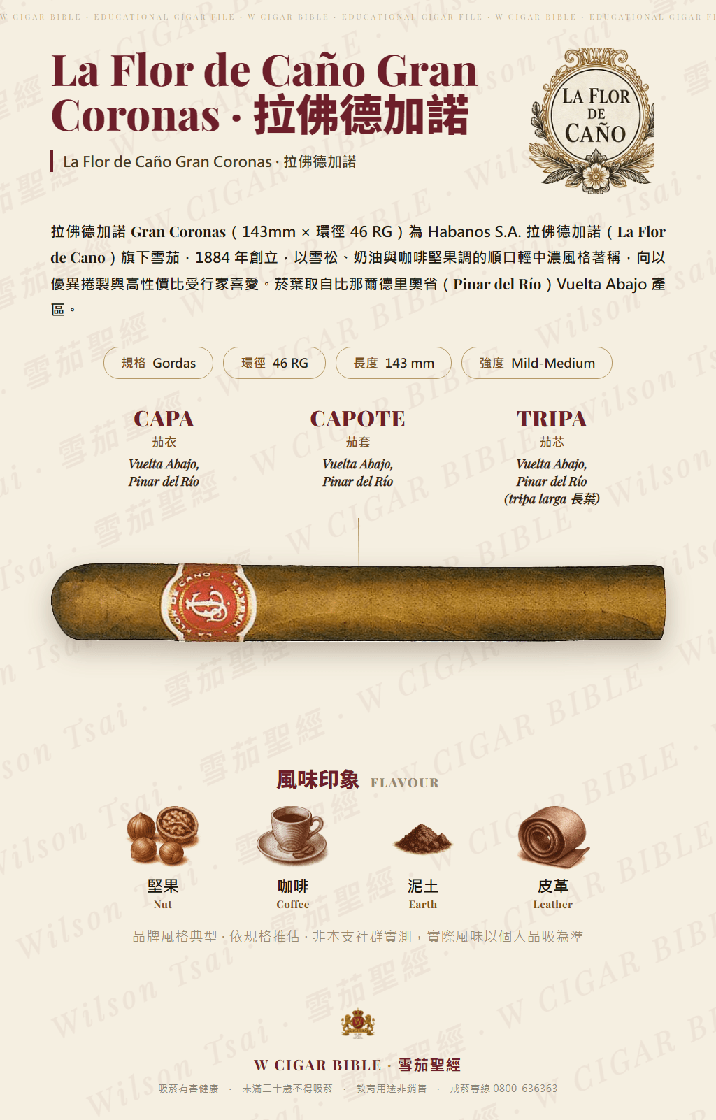 La Flor de Caño Gran Coronas · 拉佛德加諾