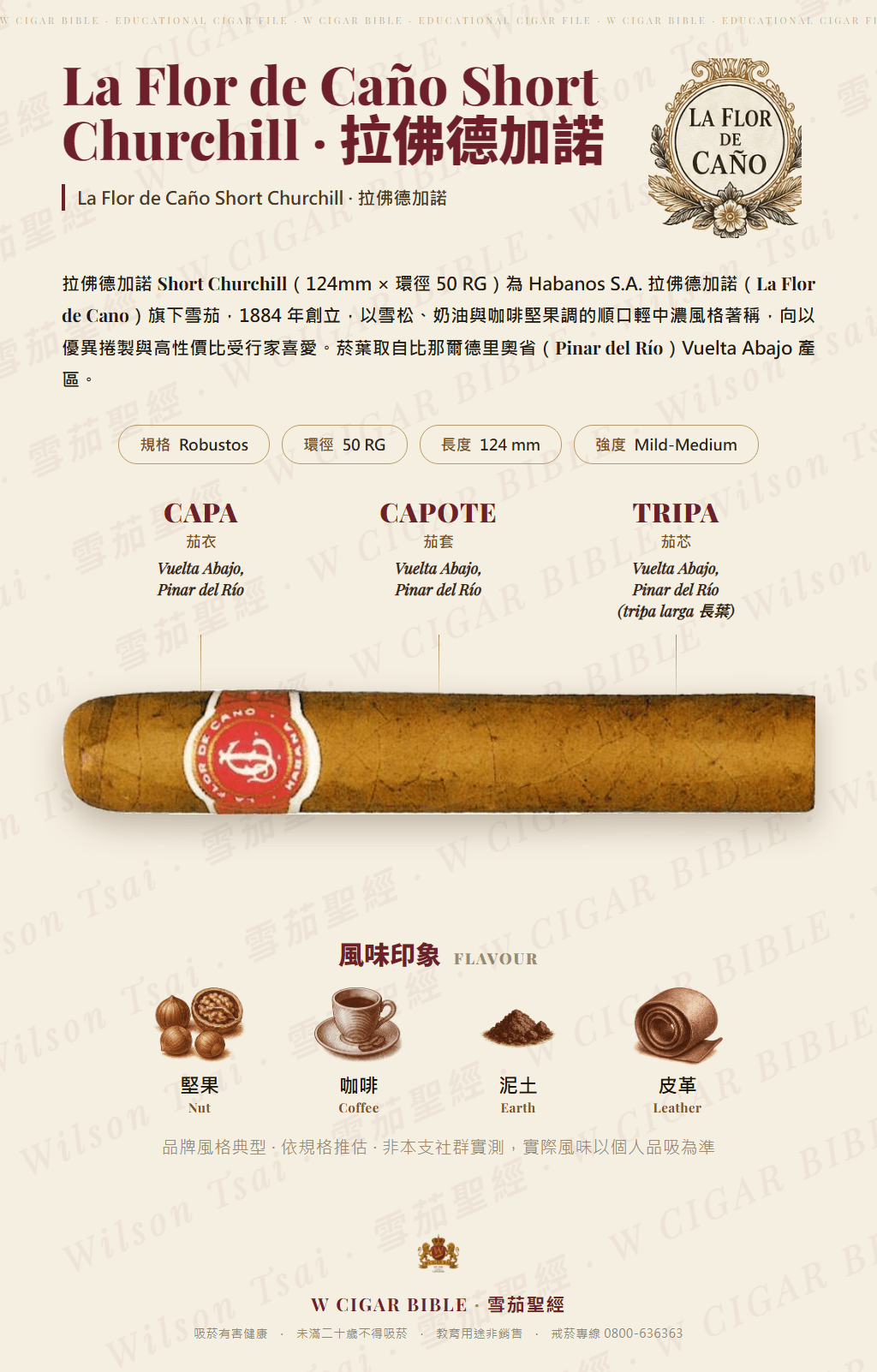 La Flor de Caño Short Churchill · 拉佛德加諾
