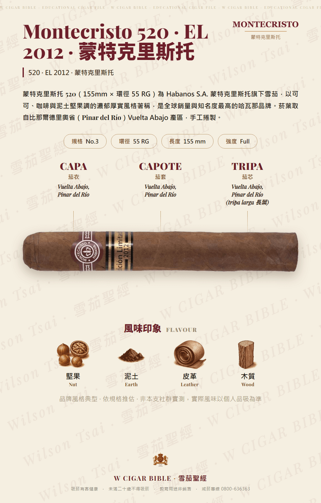 Montecristo 520 · EL 2012 · 蒙特克里斯托