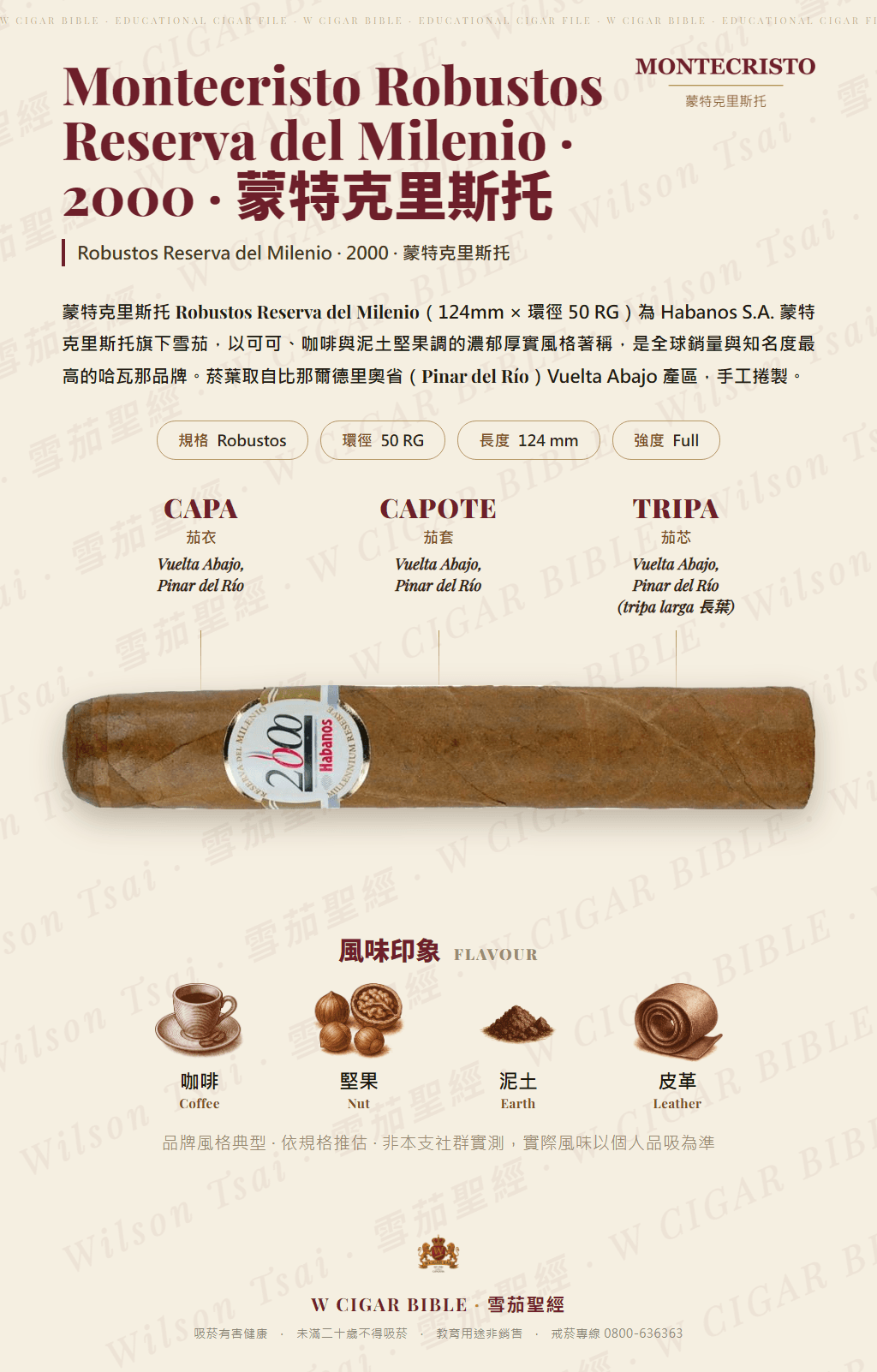 Montecristo Robustos Reserva del Milenio · 2000 · 蒙特克里斯托