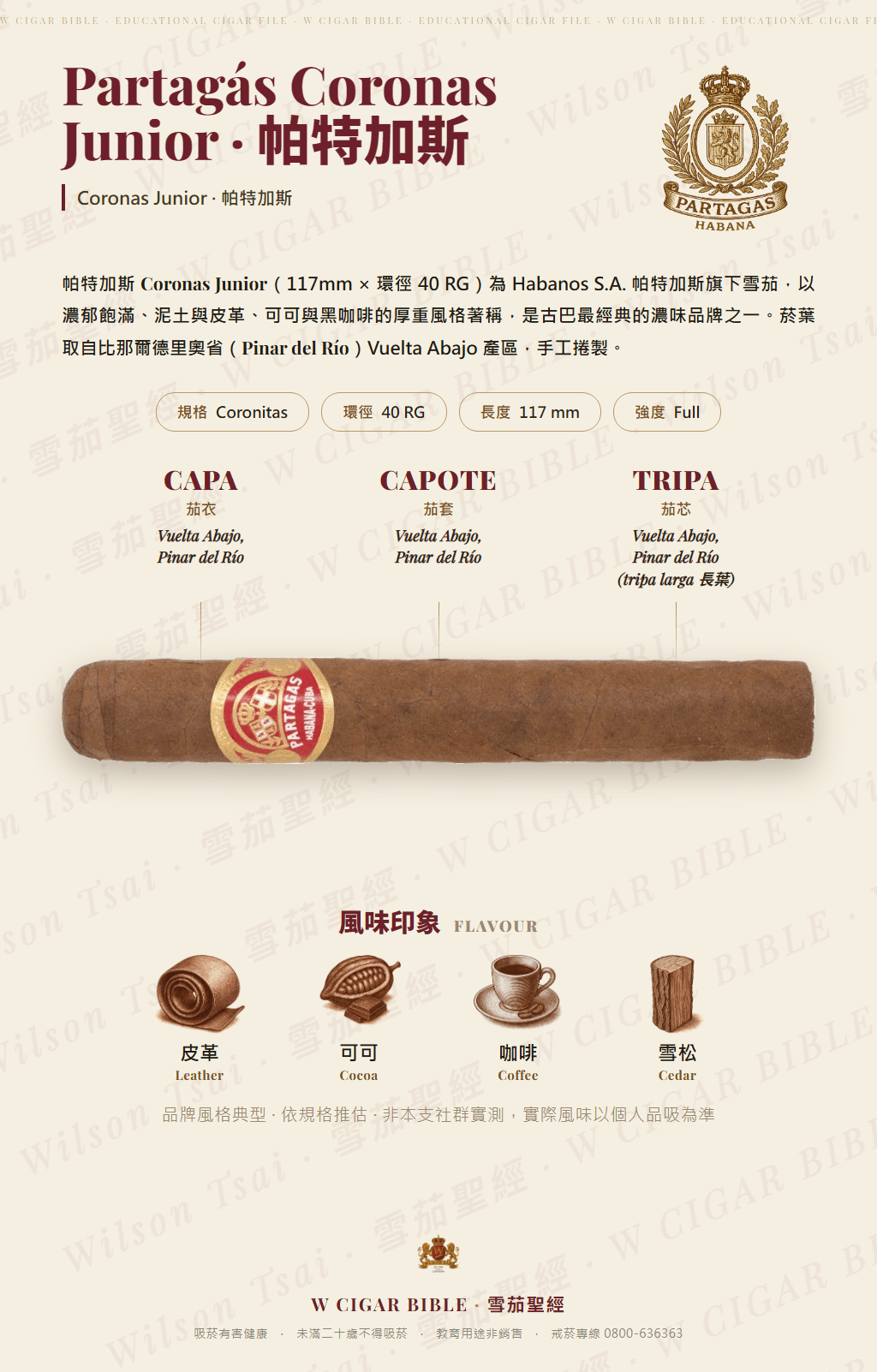 Partagás Coronas Junior · 帕特加斯