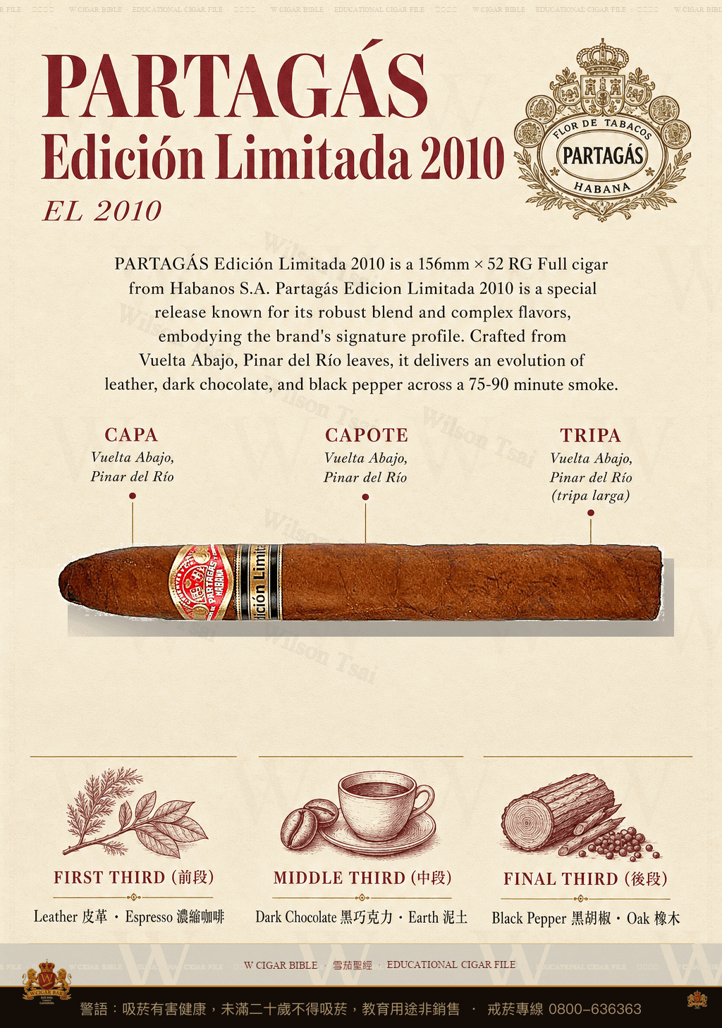 Partagás Edición Limitada 2010 · EL 2010 · 帕特加斯