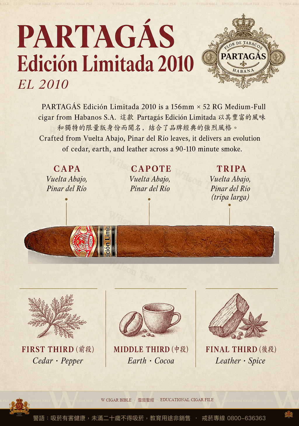Partagás Edición Limitada 2010 · EL 2010 · 帕特加斯