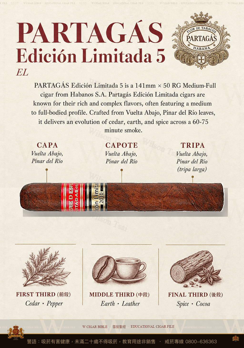 Partagás Edición Limitada 5 · EL · 帕特加斯