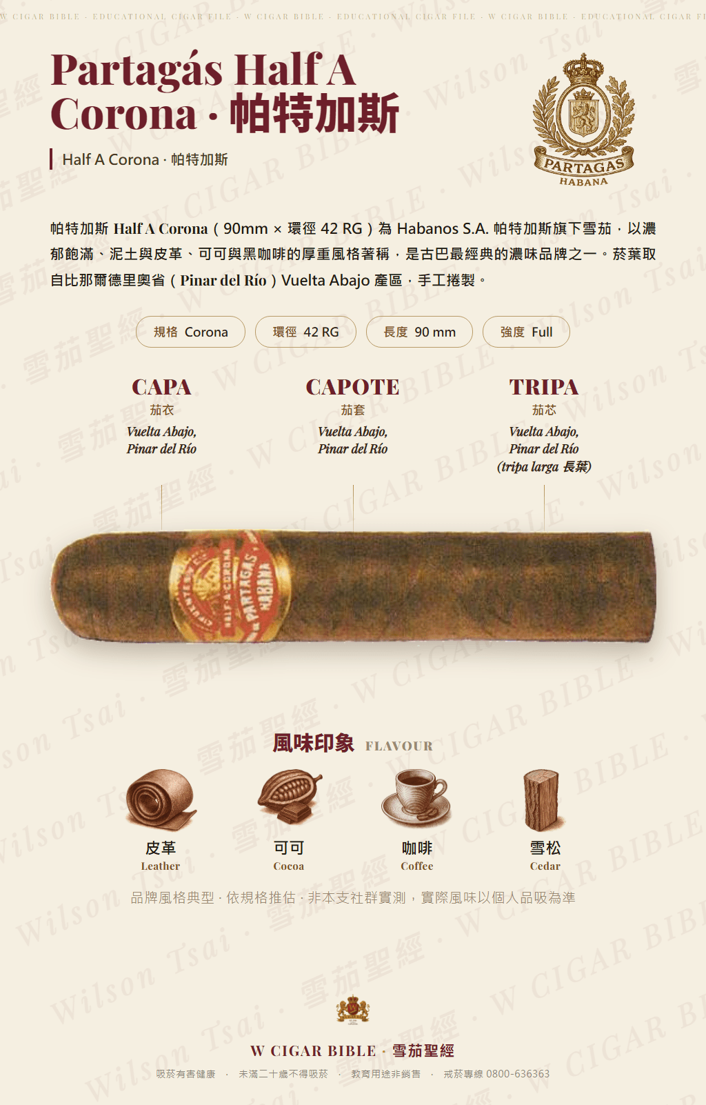 Partagás Half A Corona · 帕特加斯