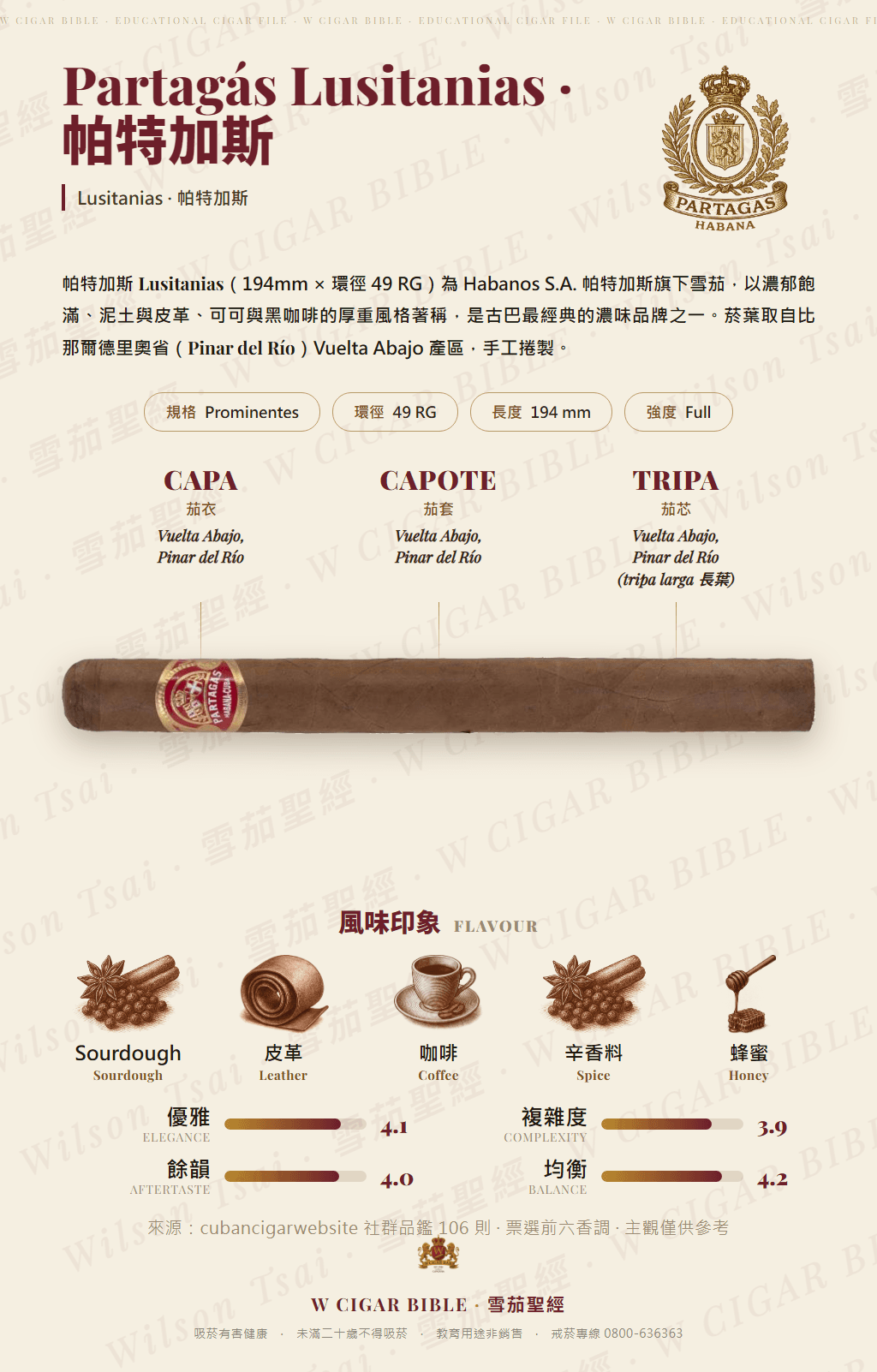 Partagás Lusitanias · 帕特加斯