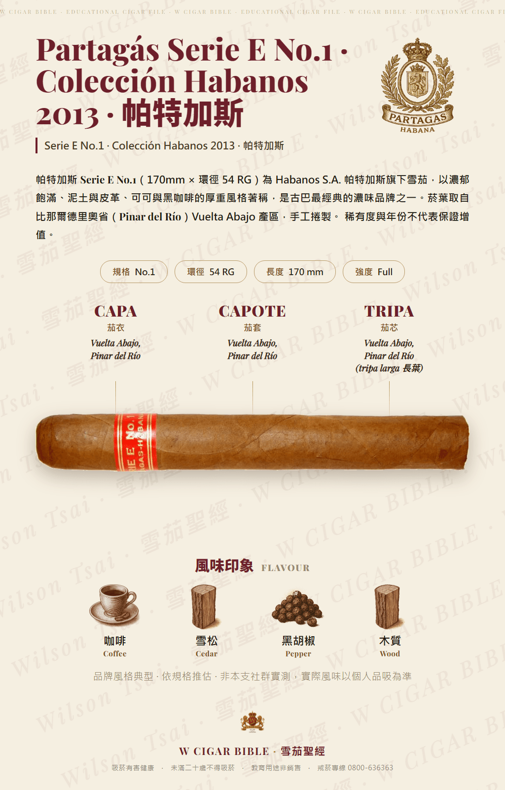 Partagás Serie E No.1 · Colección Habanos 2013 · 帕特加斯
