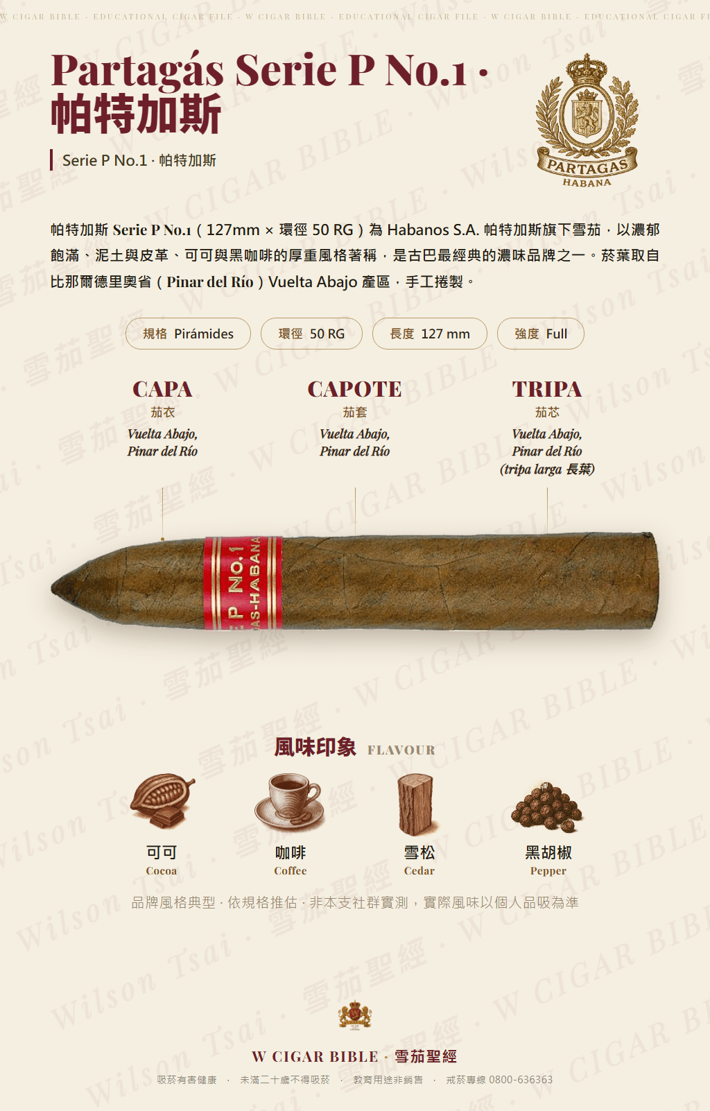 Partagás Serie P No.1 · 帕特加斯