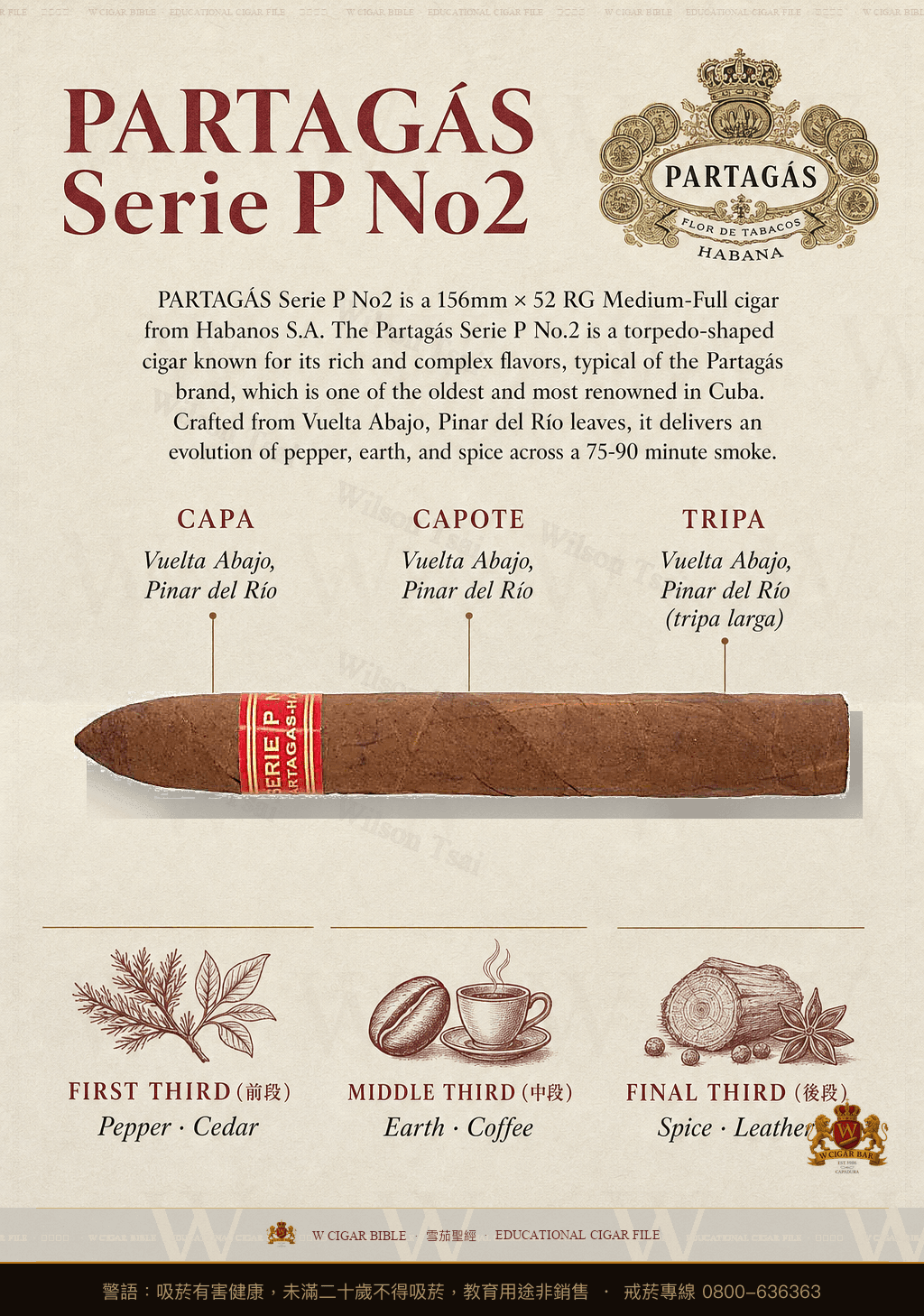 Partagás Serie P No2 · 帕特加斯