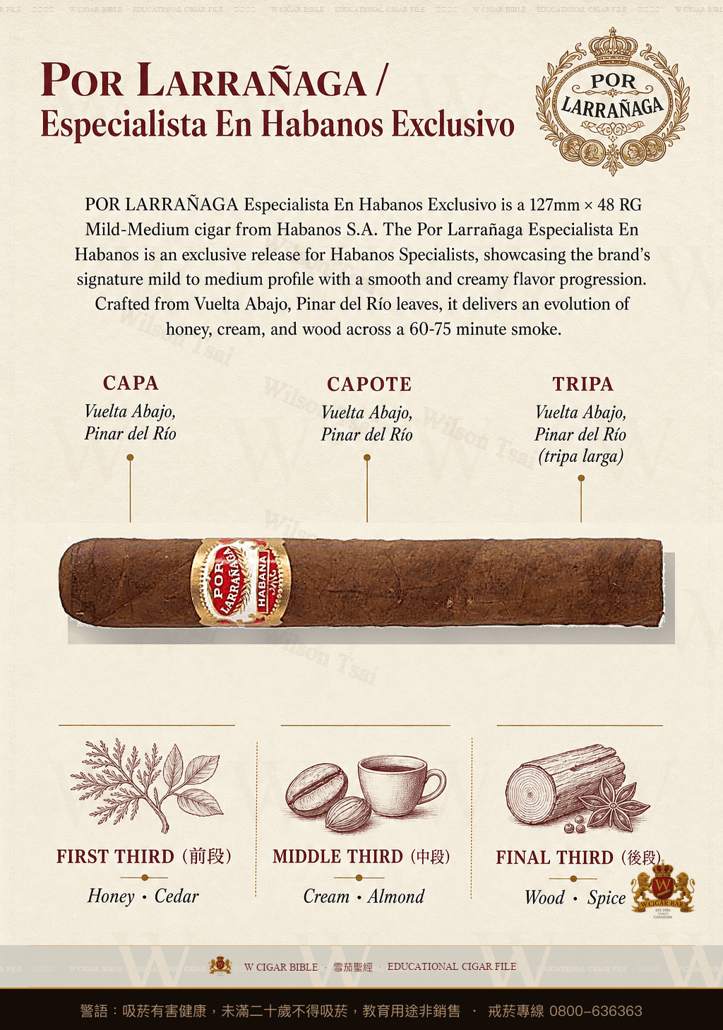 Por Larrañaga Especialista En Habanos Exclusivo · LCDH 未公佈 · 波拉納加
