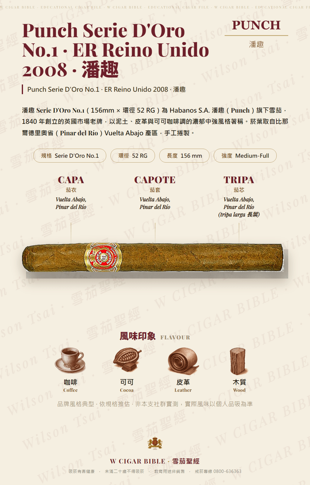 Punch Serie D'Oro No.1 · ER Reino Unido 2008 · 潘趣