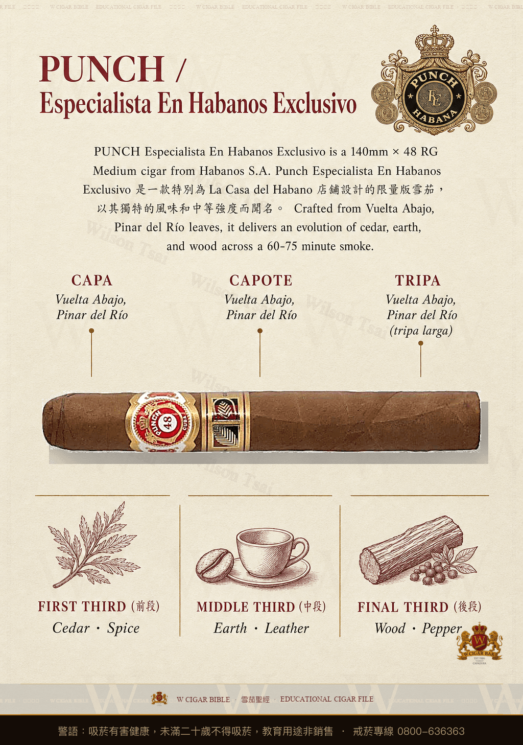Punch Punch 48 · Especialista en Habanos y LCDH Exclusivo · 潘趣