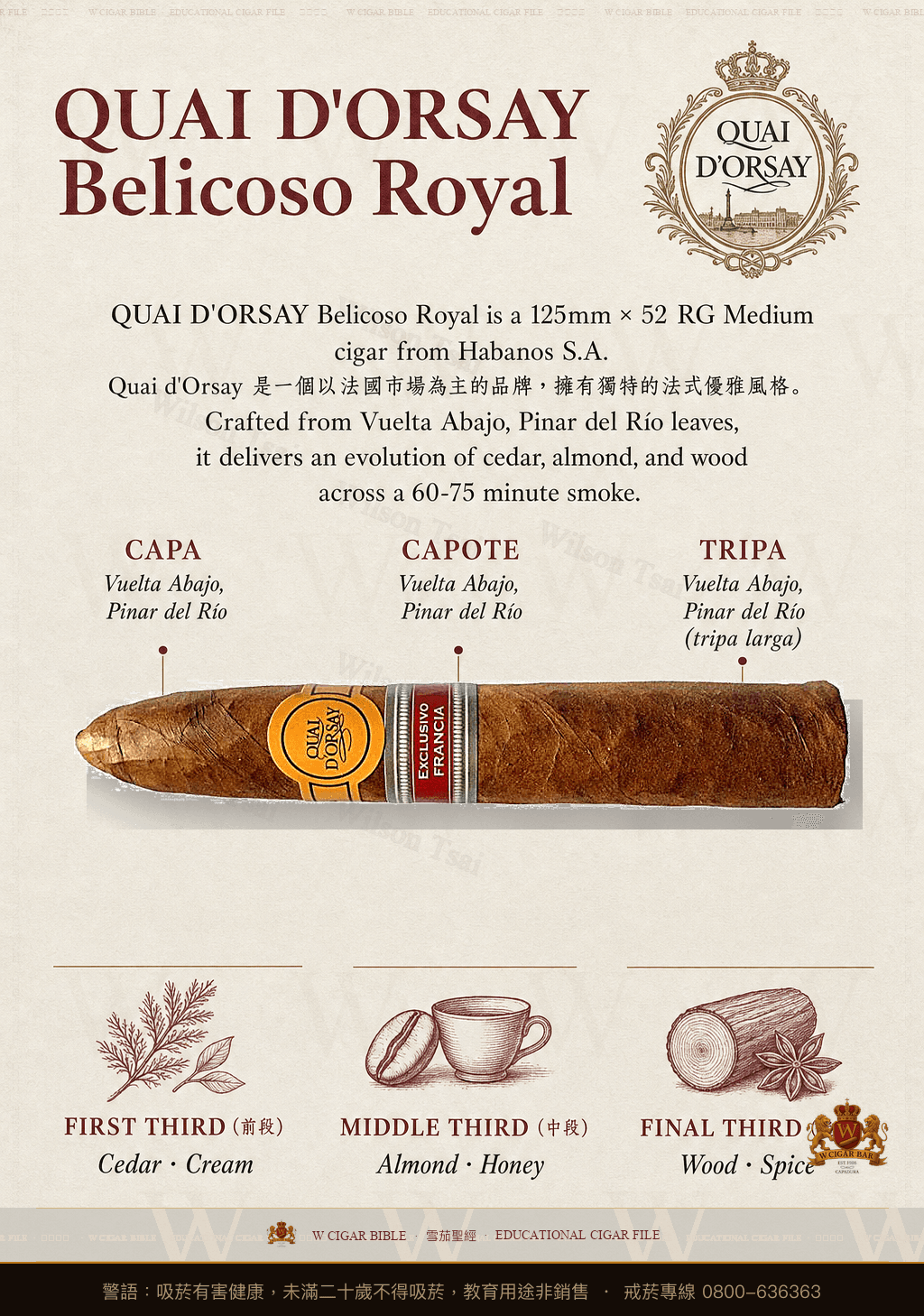 Quai D'Orsay Belicoso Royal · ER Francia · 多賽碼頭