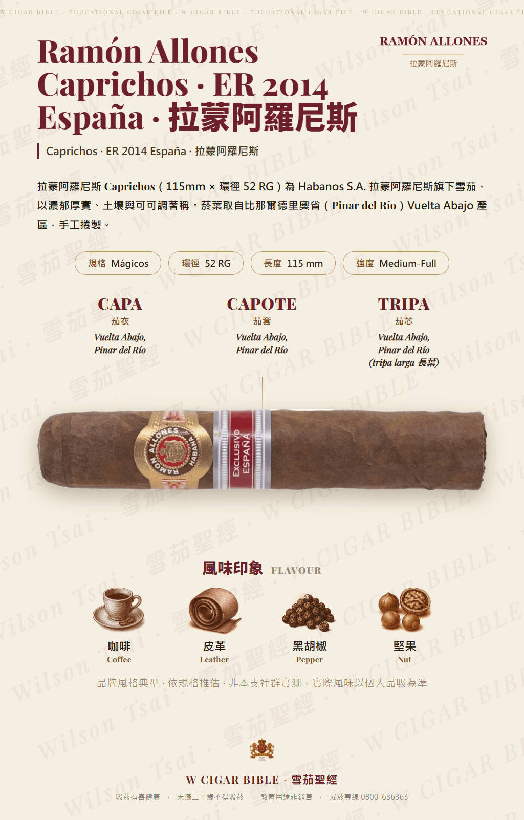 Ramón Allones Caprichos · ER 2014 España · 拉蒙阿羅尼斯