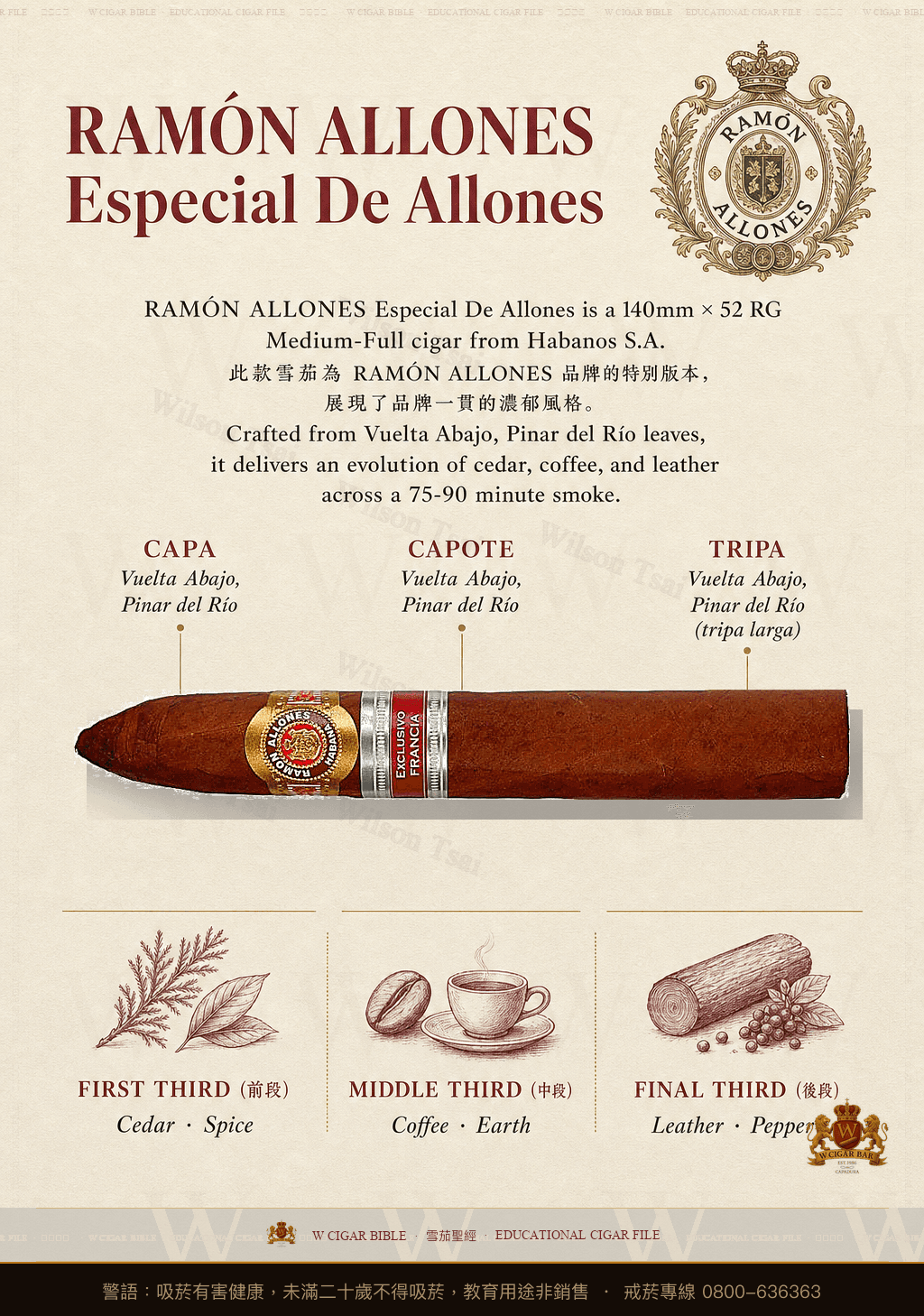 Ramón Allones Especial de Allones · ER 2017 España · 拉蒙阿羅尼斯