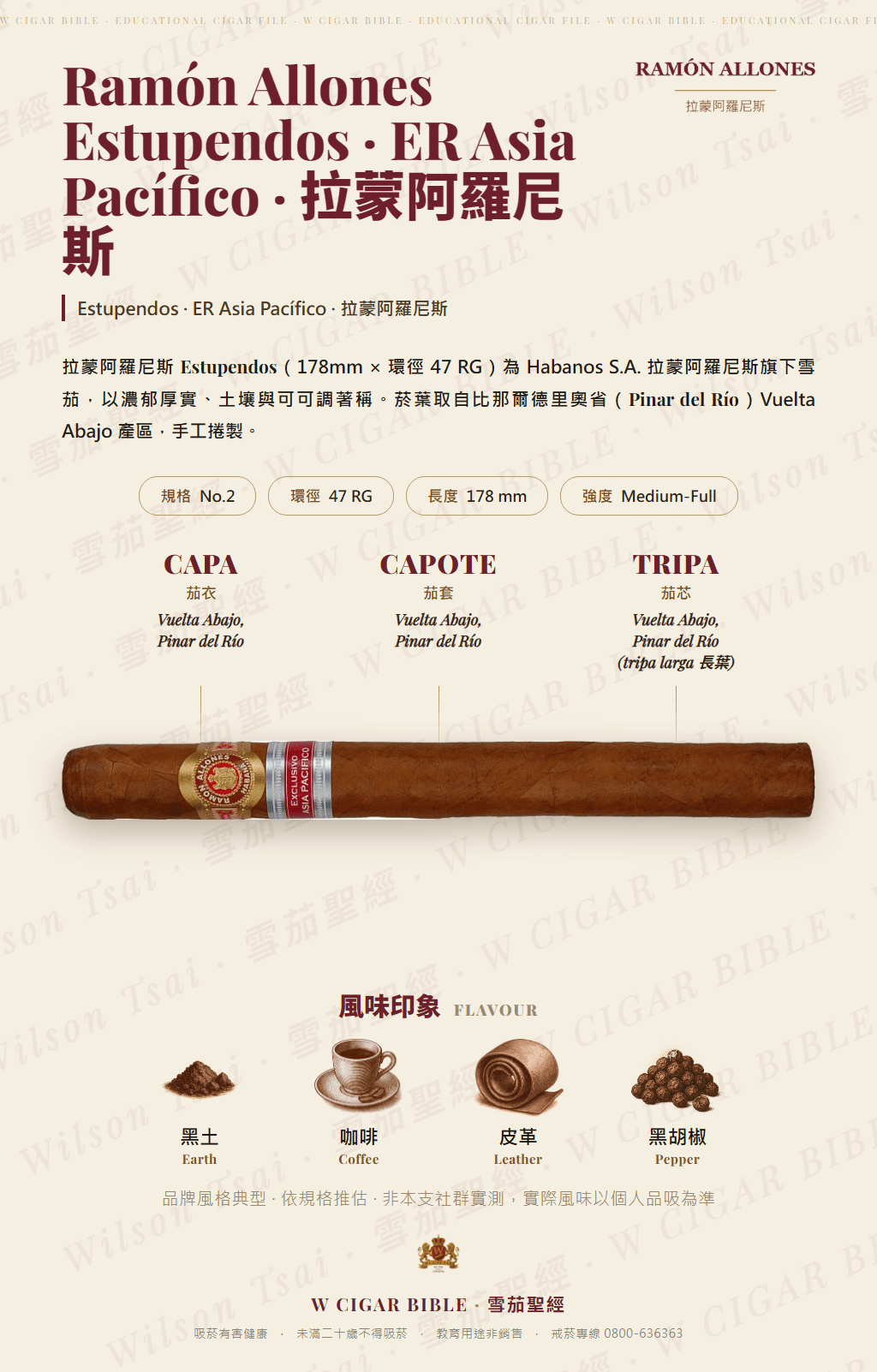 Ramón Allones Estupendos · ER Asia Pacifico · 拉蒙阿羅尼斯