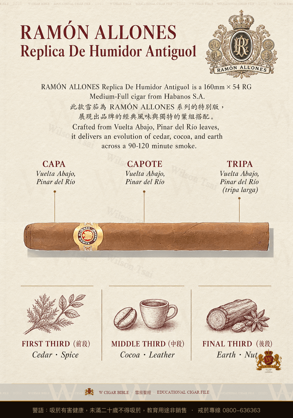 Ramón Allones Imperiales Réplica de Humidor Antiguo · 拉蒙阿羅尼斯