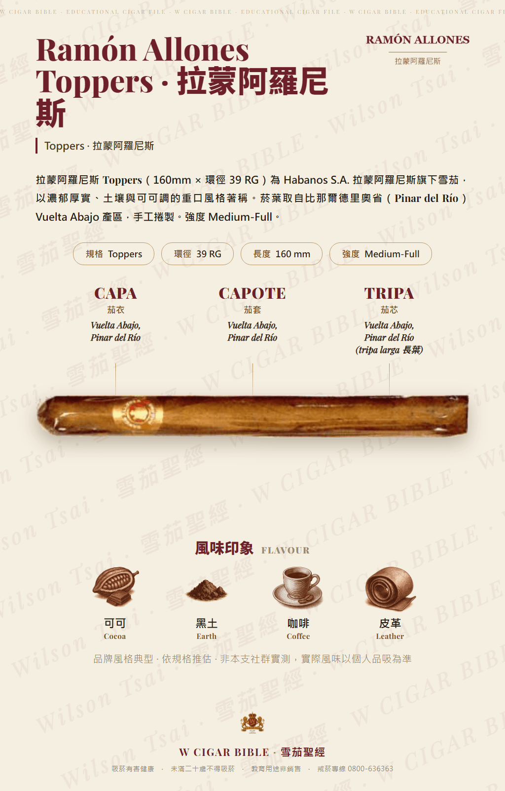 Ramón Allones Toppers · 拉蒙阿羅尼斯