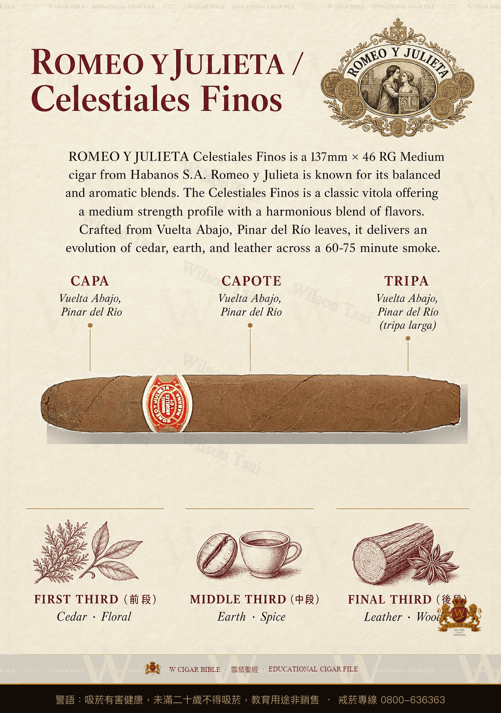 Romeo Y Julieta Celestiales Finos · 羅密歐與茱麗葉