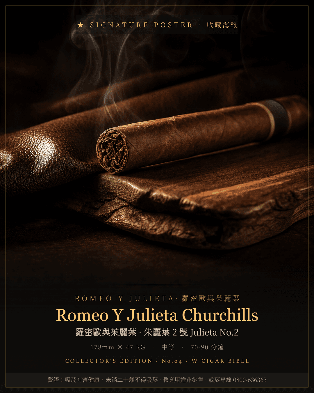 Romeo Y Julieta Churchills 收藏海報 · 羅密歐與茱麗葉