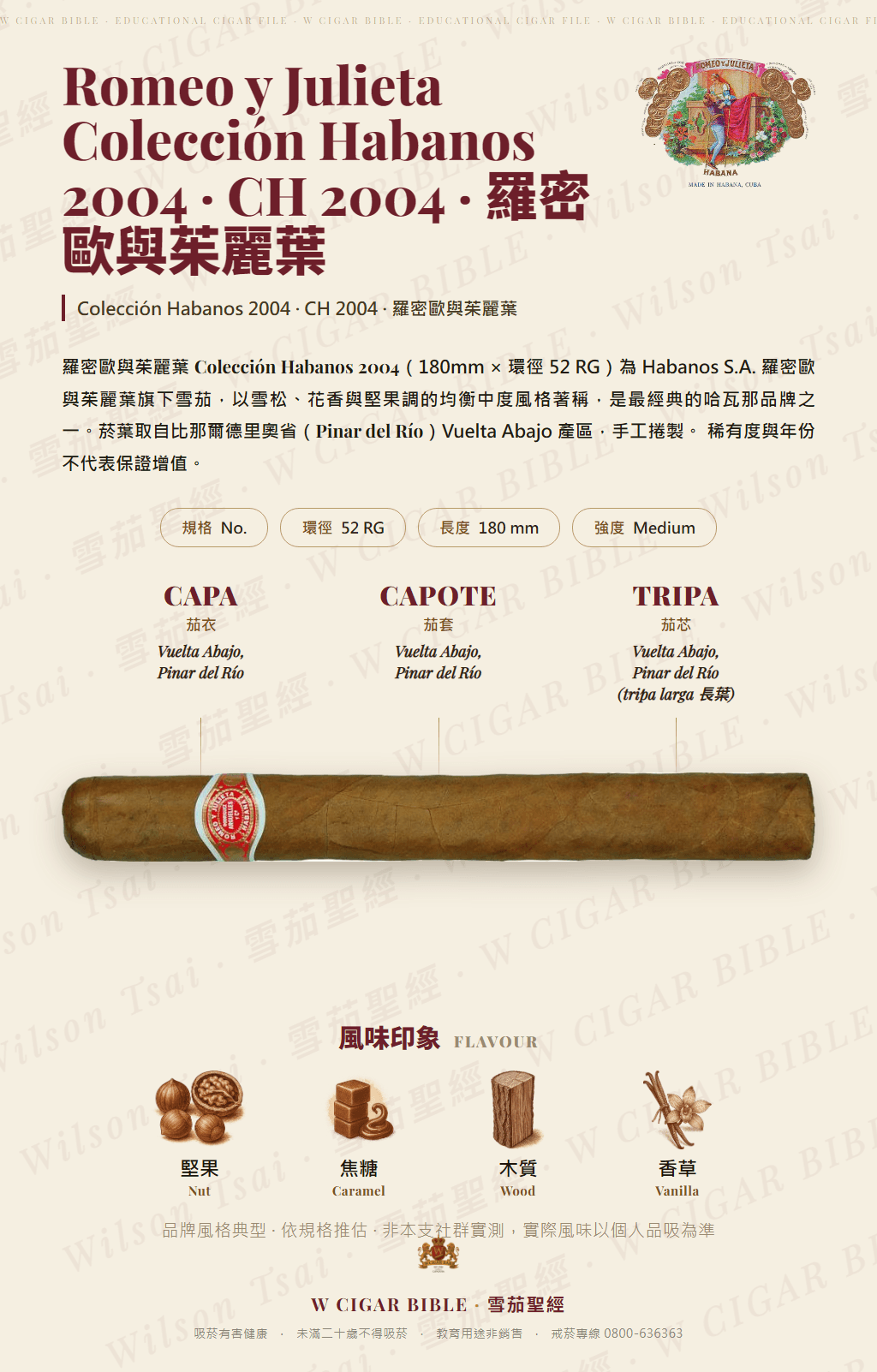 Romeo Y Julieta Colección Habanos 2004 · CH 2004 · 羅密歐與茱麗葉