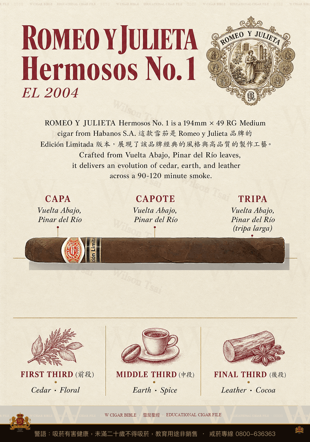 Romeo Y Julieta Hermosos No. 1 · EL 2003 · 羅密歐與茱麗葉