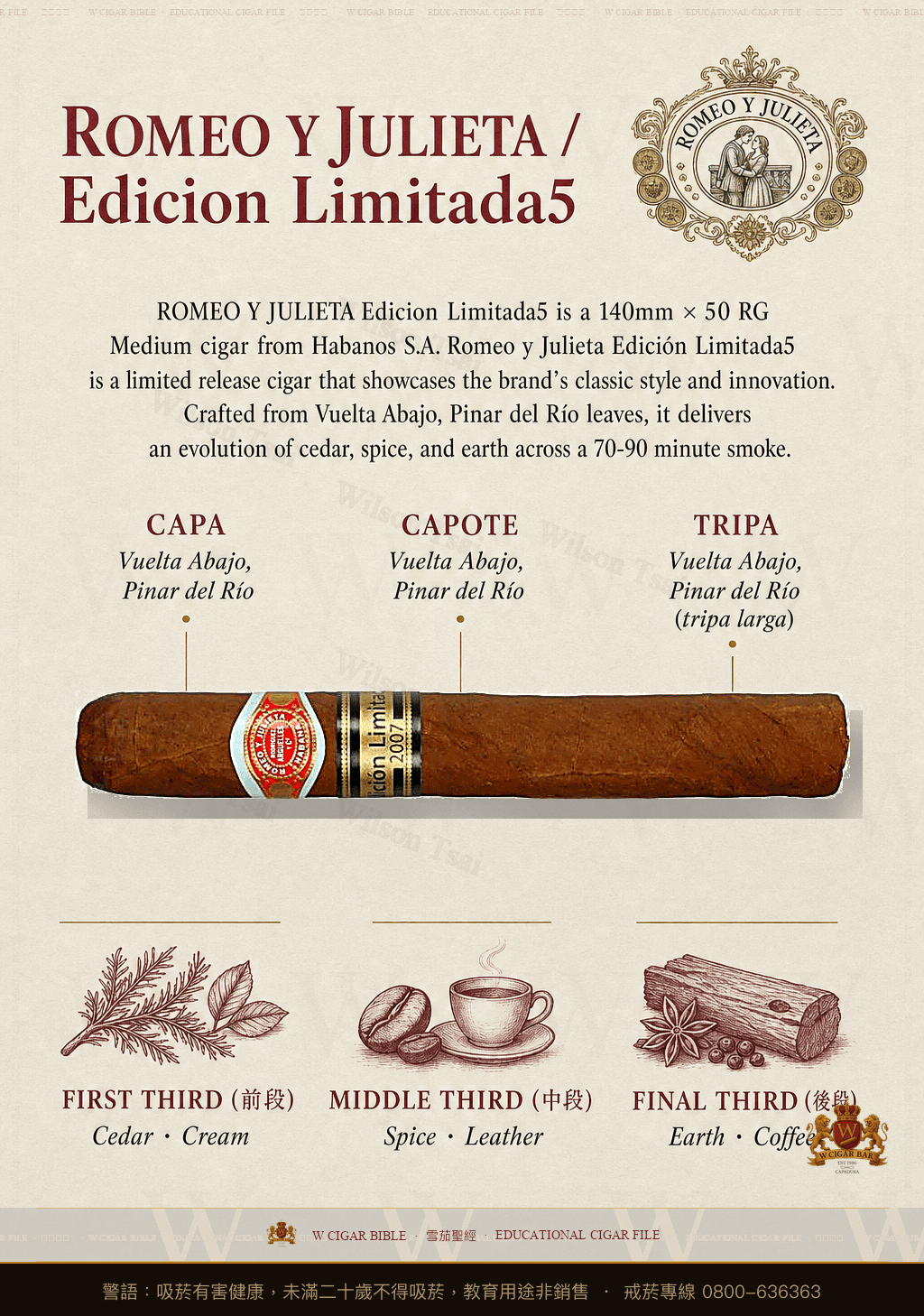 Romeo Y Julieta Edicion Limitada · EL 2007 · 羅密歐與茱麗葉