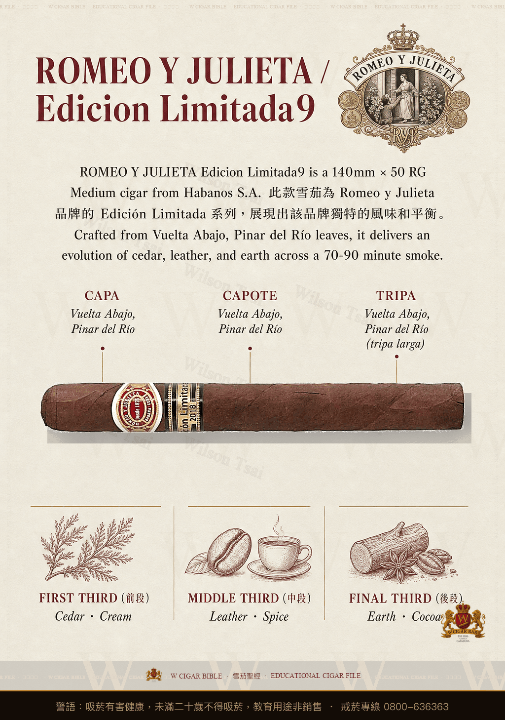 Romeo Y Julieta Edición Limitada · EL 2018 · 羅密歐與茱麗葉