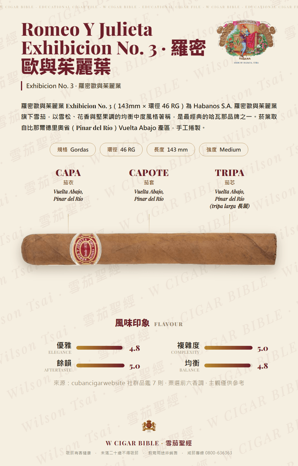 Romeo Y Julieta Exhibicion No. 3 · 羅密歐與茱麗葉