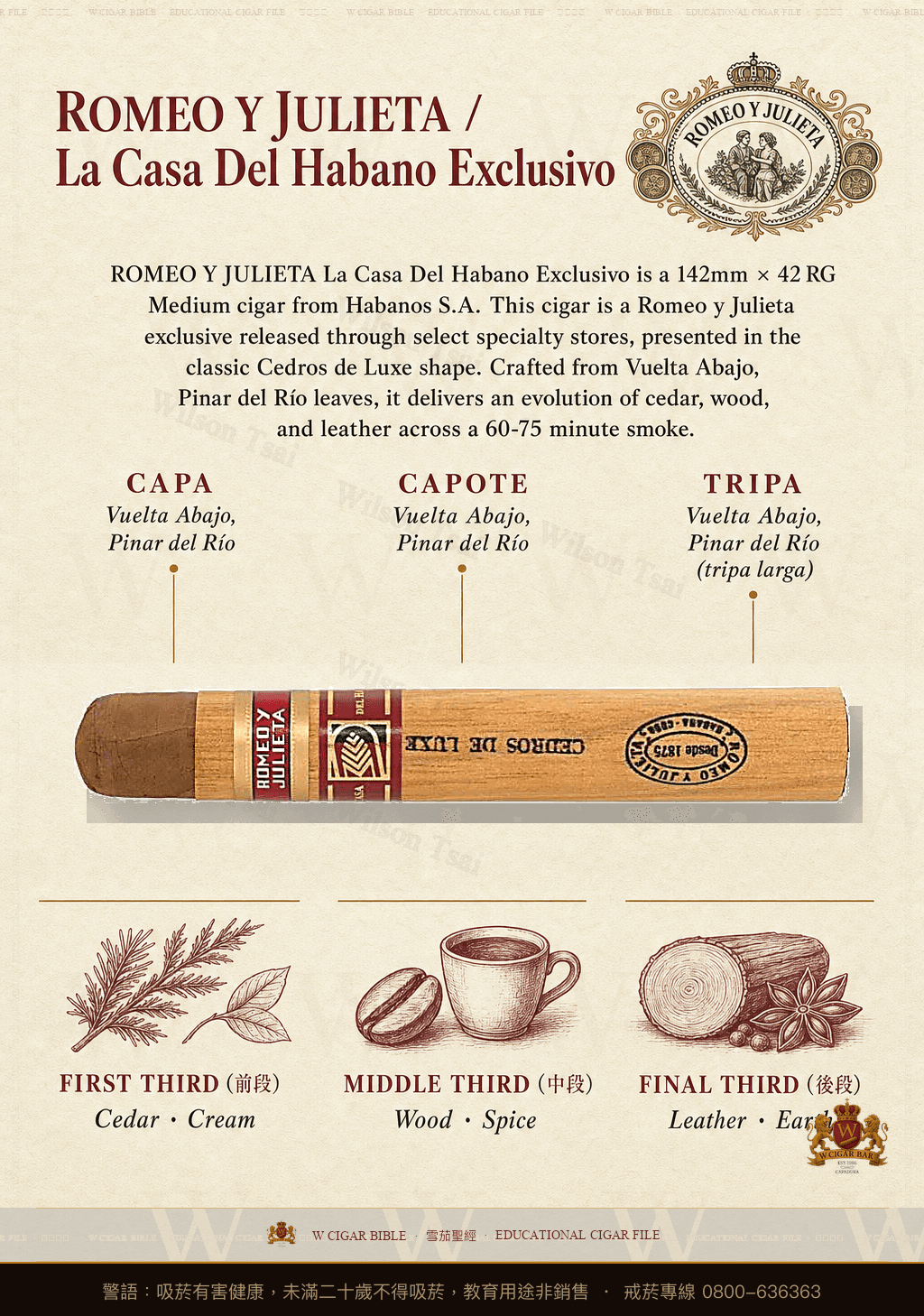 Romeo Y Julieta Cedros de Luxe · LCDH · 羅密歐與茱麗葉