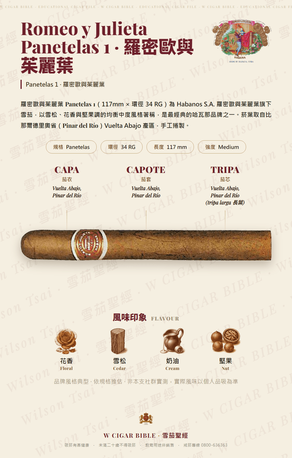 Romeo Y Julieta Panetelas 1 · 羅密歐與茱麗葉