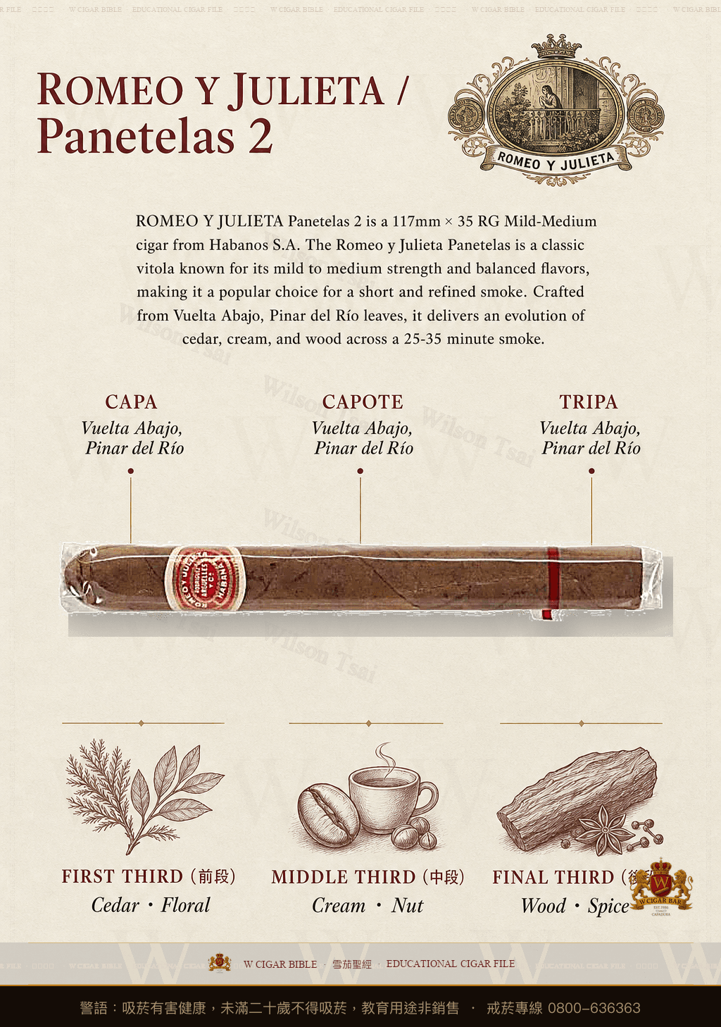 Romeo Y Julieta Panetelas 2 · 羅密歐與茱麗葉