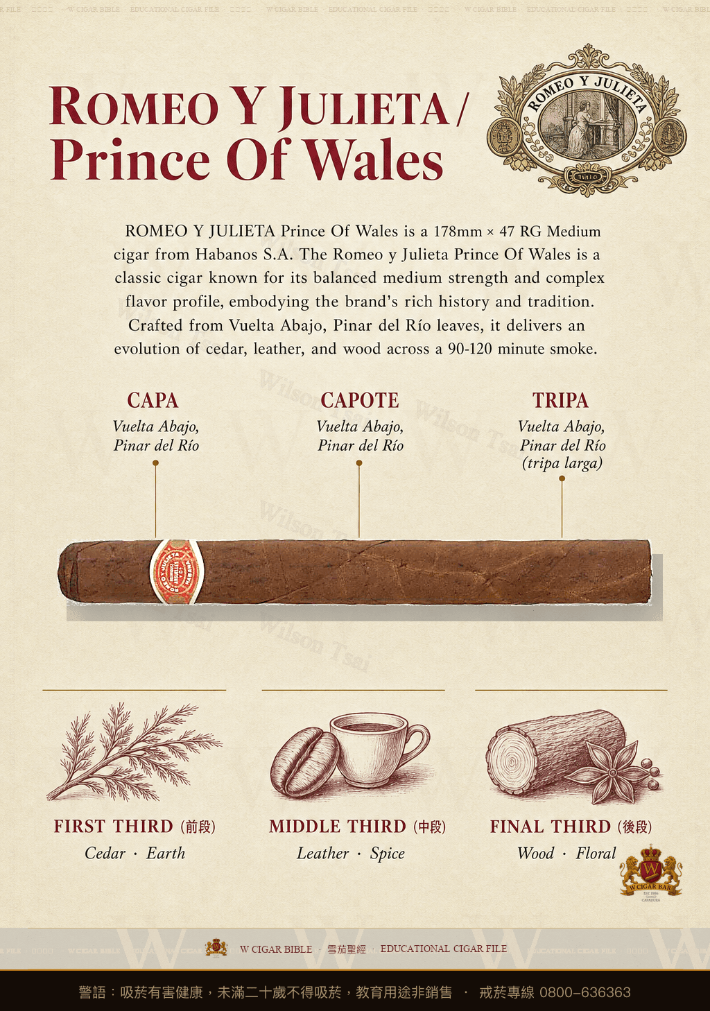 Romeo Y Julieta Prince Of Wales · 羅密歐與茱麗葉