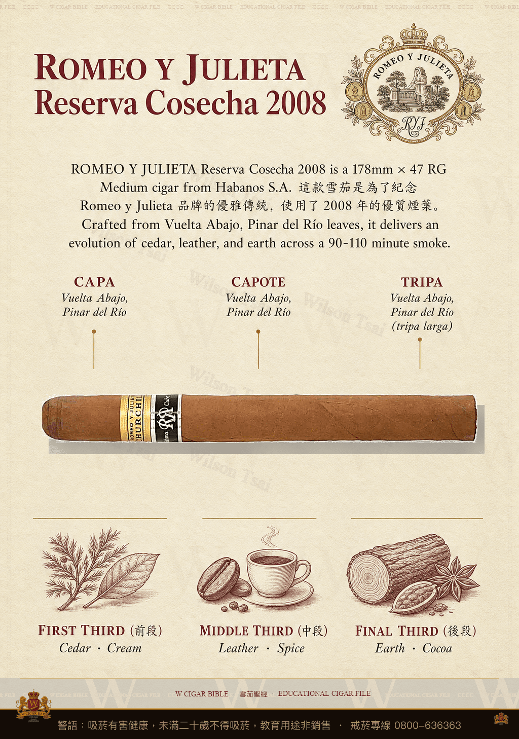 Romeo Y Julieta Reserva Cosecha 2008 · RR 2013 · 羅密歐與茱麗葉