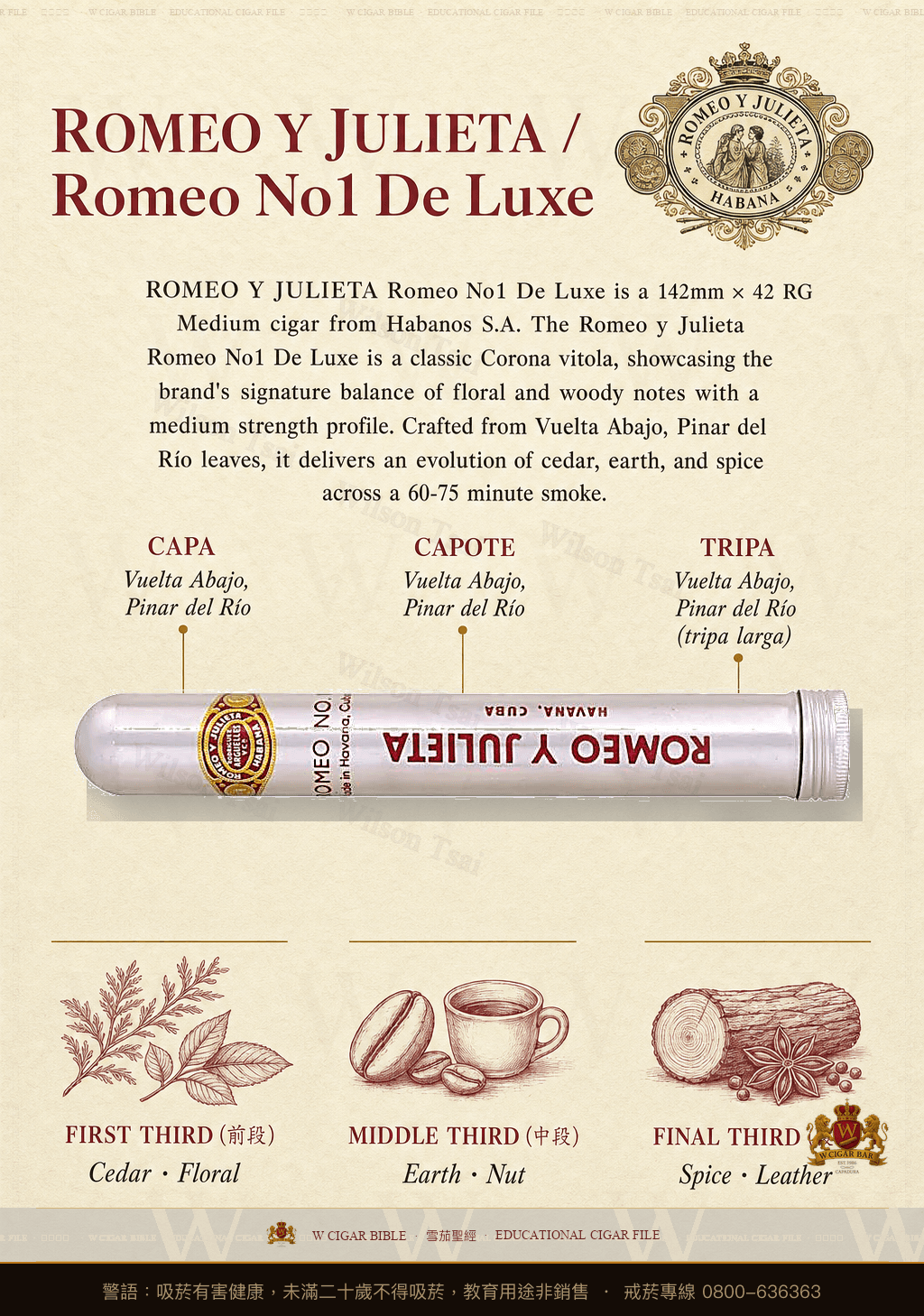Romeo Y Julieta Romeo No1 De Luxe · 羅密歐與茱麗葉