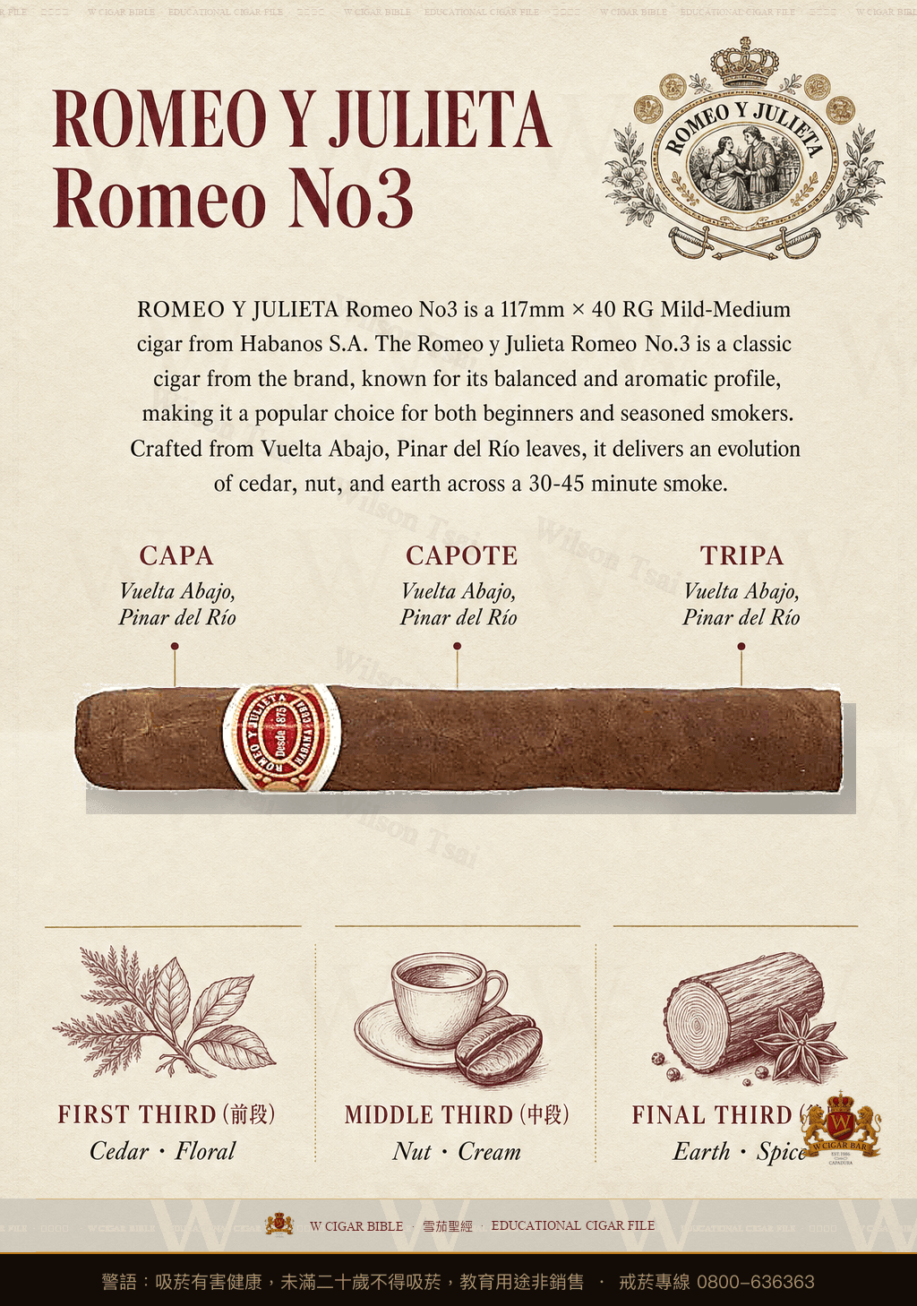 Romeo Y Julieta Romeo No3 · 羅密歐與茱麗葉