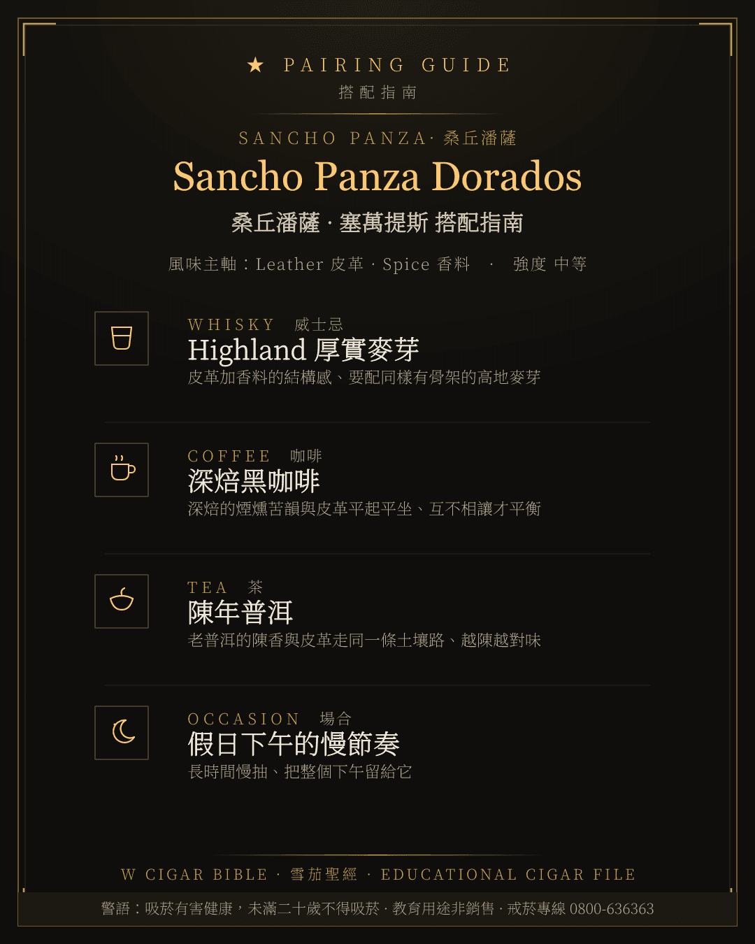 Sancho Panza Dorados 搭配指南 · 桑丘潘薩