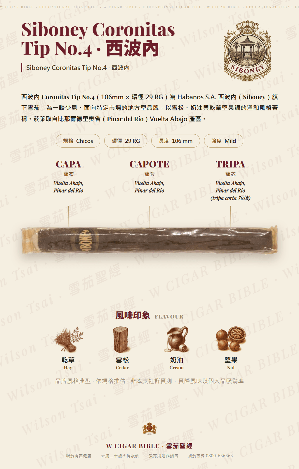 Siboney Coronitas Tip No.4 · 西波內
