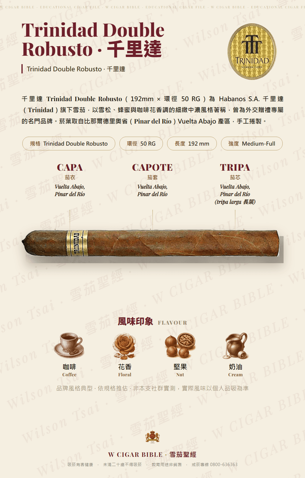 Trinidad Double Robusto · 千里達
