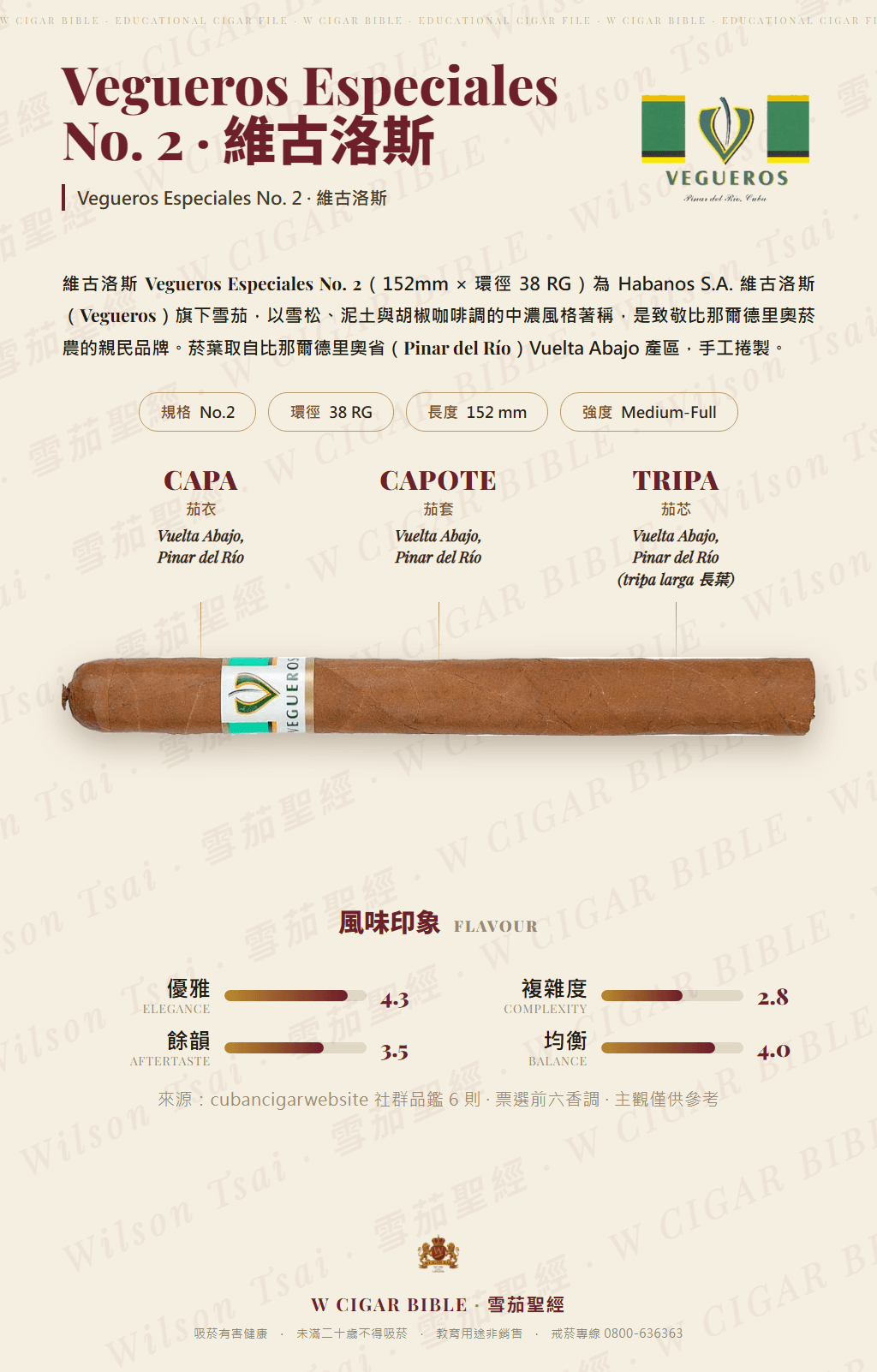 Vegueros Especiales No. 2 · 維古洛斯